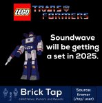 LEGO เปิดตัวชุด Transformers Soundwave ใหม่ในเดือนสิงหาคม 2025